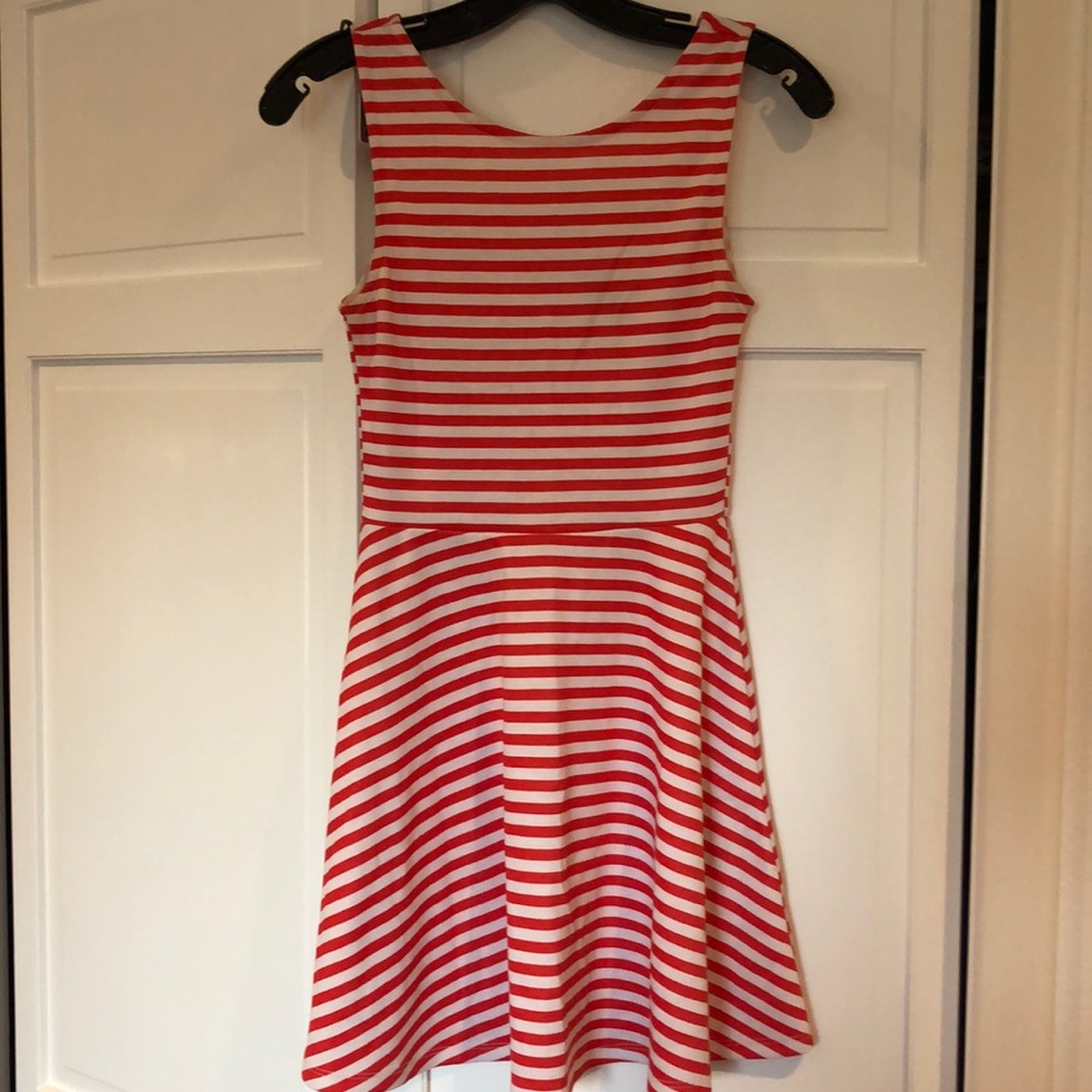 Striped skater dress
